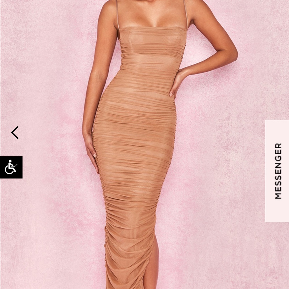 Brown ankle length dress